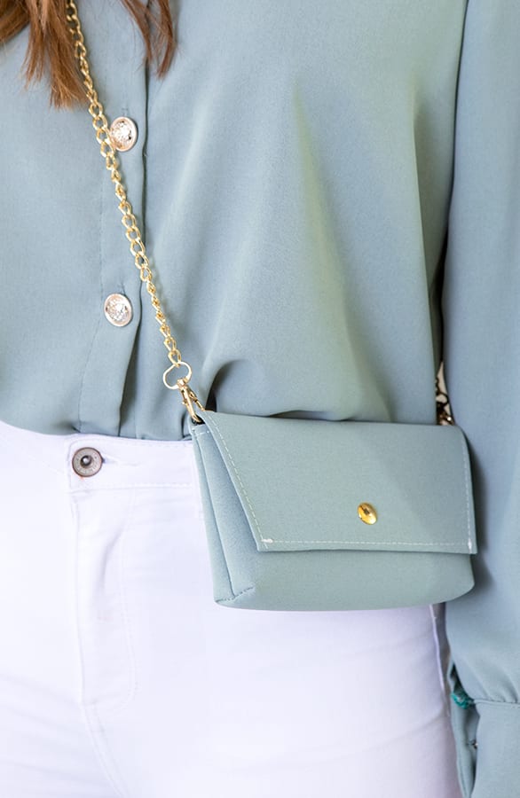Mini Bag Met Chain Mint – shoparchief, foto 1