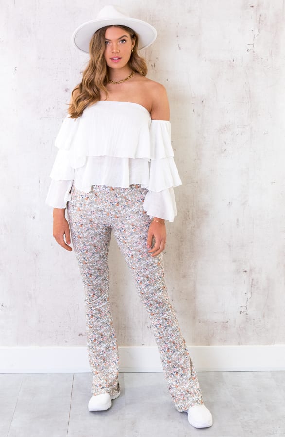Linnen Laagjes Top Wit – shoparchief, foto 3