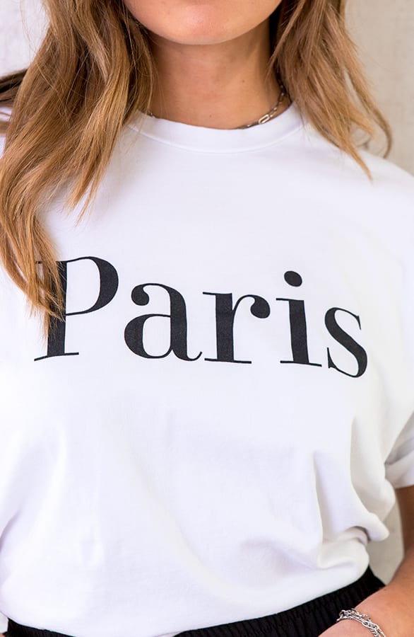 Paris Top Oversized Wit – shoparchief, foto 5