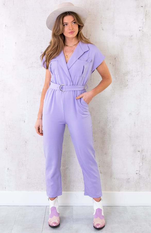 Pocket Jumpsuit Lila – shoparchief, foto 2