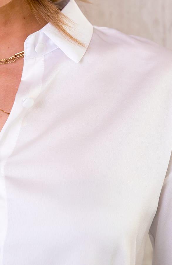 Satijnen Blouse Wit – shoparchief, foto 4