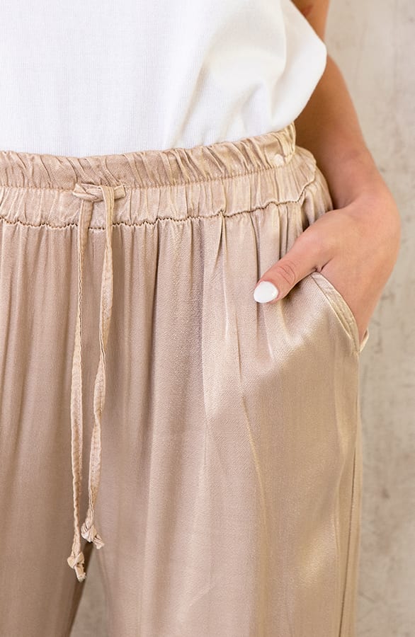Silk Pants Champagne – shoparchief, foto 5