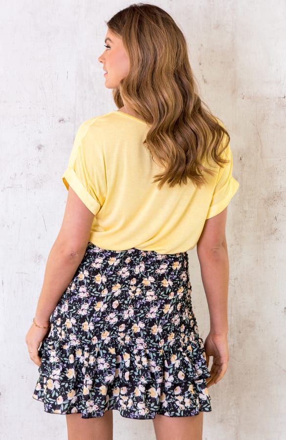 Silk Touch Top Geel – shoparchief, foto 4