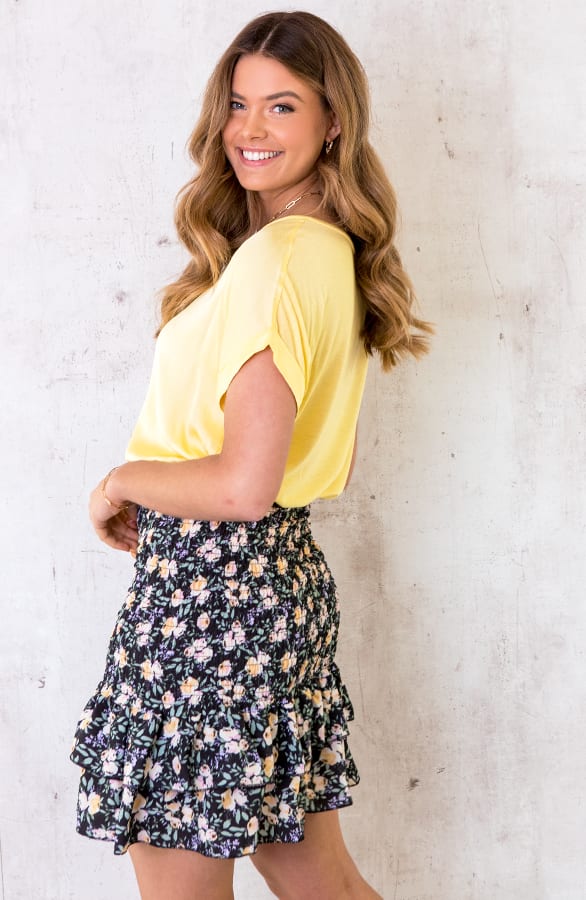 Silk Touch Top Geel – shoparchief, foto 3