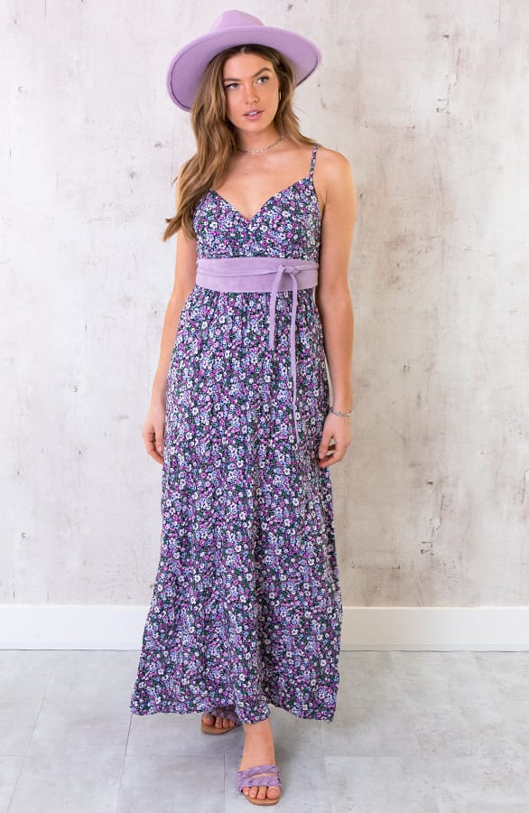 Suede Wikkelriem Lila – shoparchief, foto 3