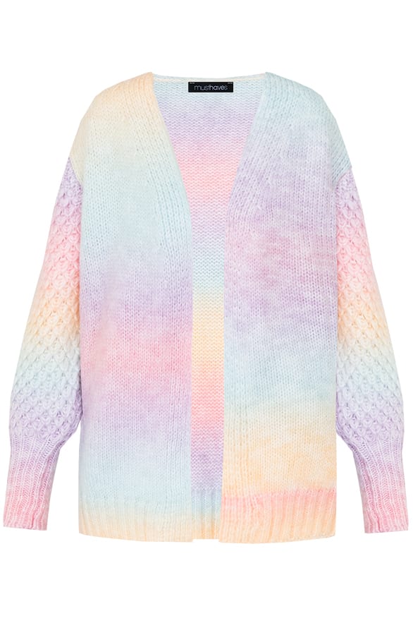 Tie Dye Cardigan Gehäkelt Pastell, Shoparchiv, Foto 5