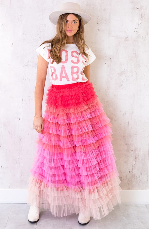 Maxi Tule Rok Roze – shoparchief, foto 1