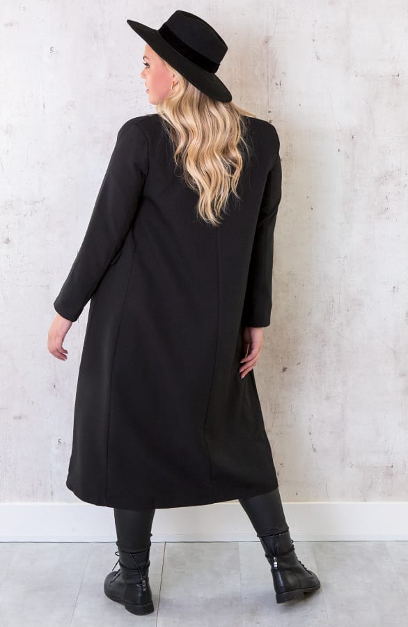 Ultra Long Blazer Zwart – shoparchief, foto 7