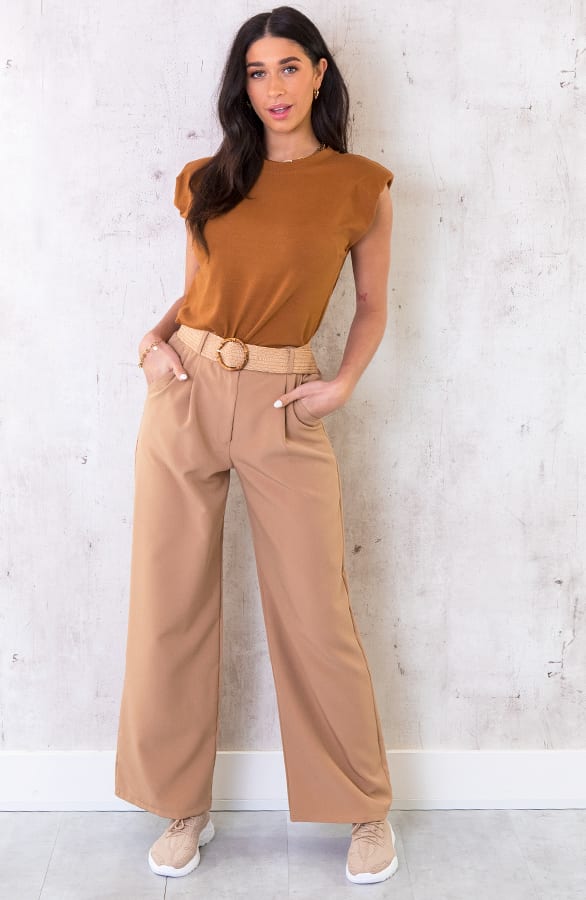 Palazzo Pants Camel – shoparchief, foto 7