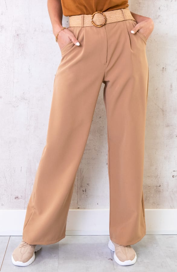 Palazzo Pants Camel – shoparchief, foto 6