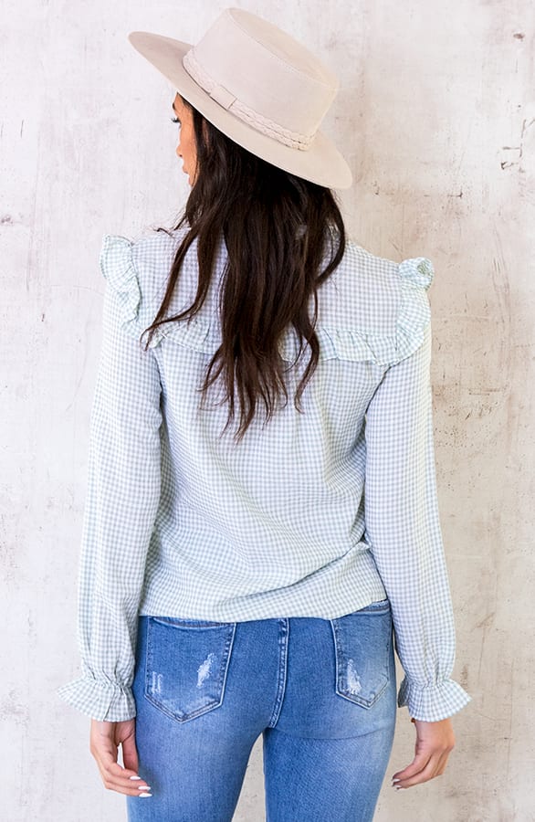 Vichy Blouse Mint – shoparchief, foto 3