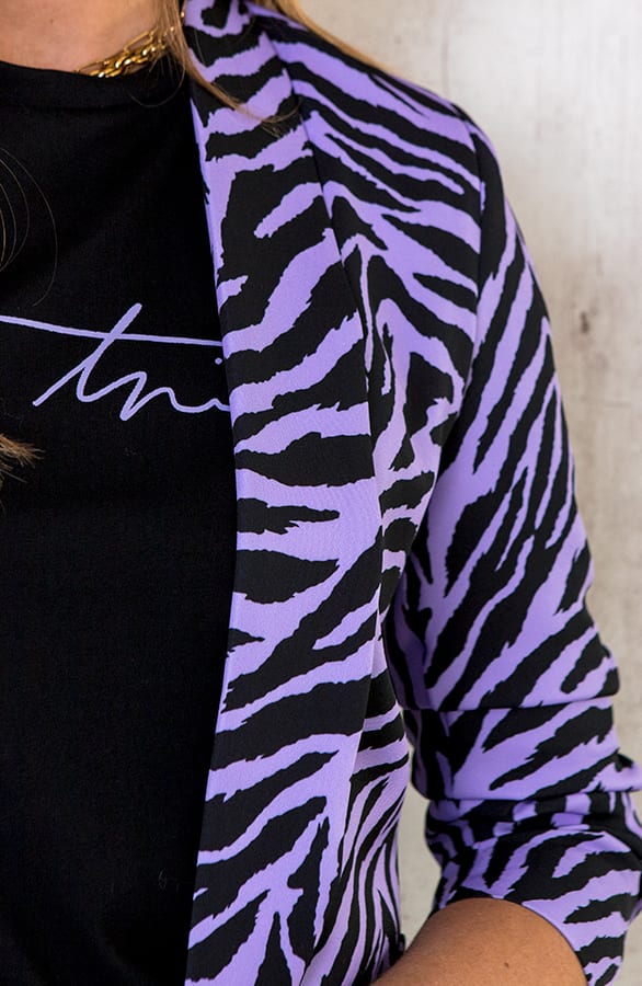 Zebra Blazer Lila – shoparchief, foto 6