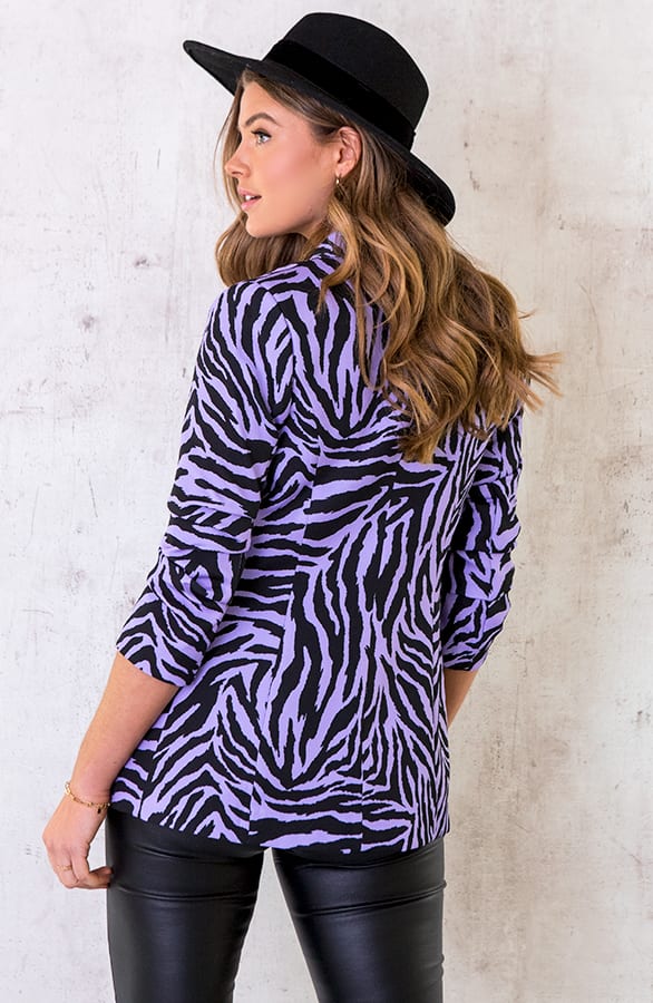 Zebra Blazer Lila – shoparchief, foto 5