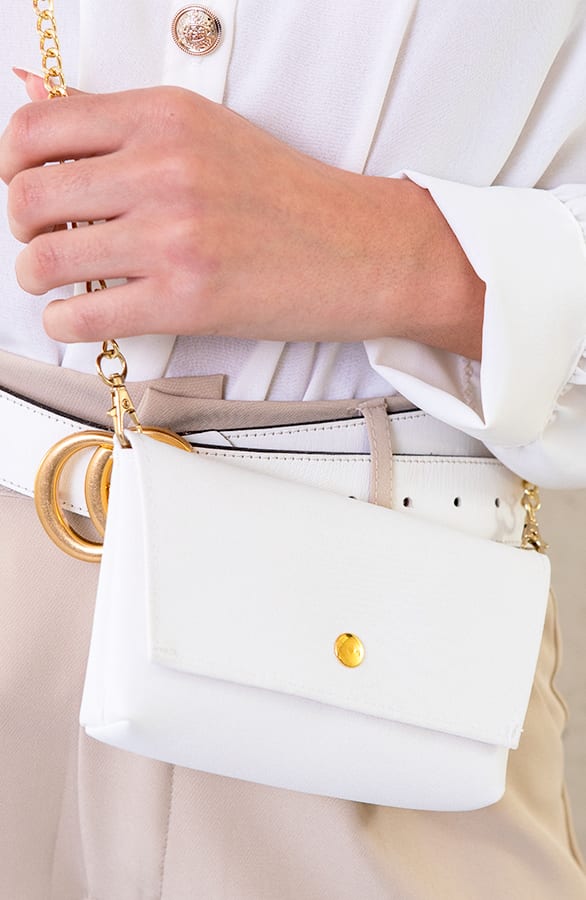 Mini Bag Met Chain Wit – shoparchief, foto 1