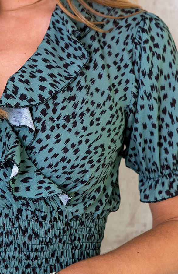 Cheetah Laagjes Jurk Army – shoparchief, foto 4