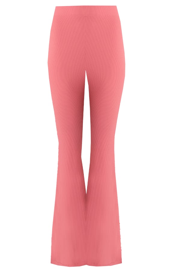 Flared Broek Extremely Stretch Koraal – shoparchief, foto 1