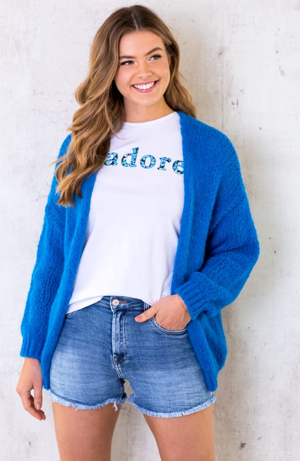 J'adore Bloemen Top Blauw – shoparchief, foto 2