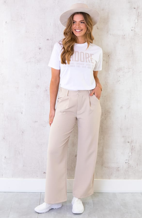 J'adore Favorite Top Loose Fit Beige Loekay – shoparchief, foto 3