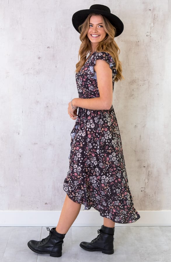 Jurk Met Bloemen Dames – shoparchief, foto 2