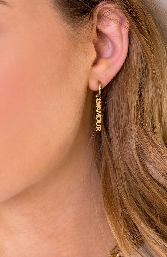 L'Amour Oorbellen Goud – shoparchief, foto 2