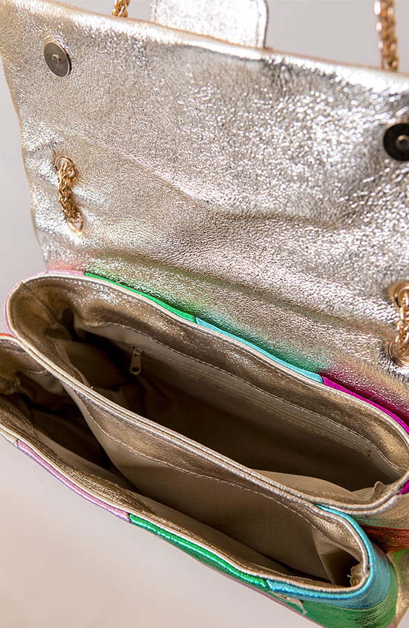Leather Rainbow Chain Bag – shoparchief, foto 4