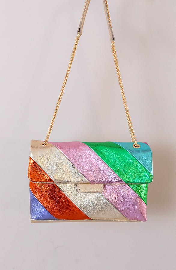 Leather Rainbow Chain Bag – shoparchief, foto 1