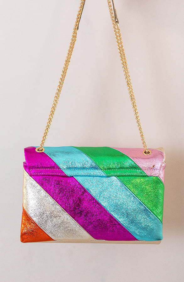 Leather Rainbow Chain Bag – shoparchief, foto 3