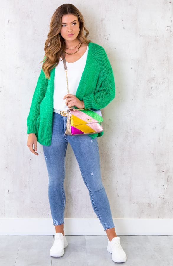 Leather Rainbow Clip Bag – shoparchief, foto 7