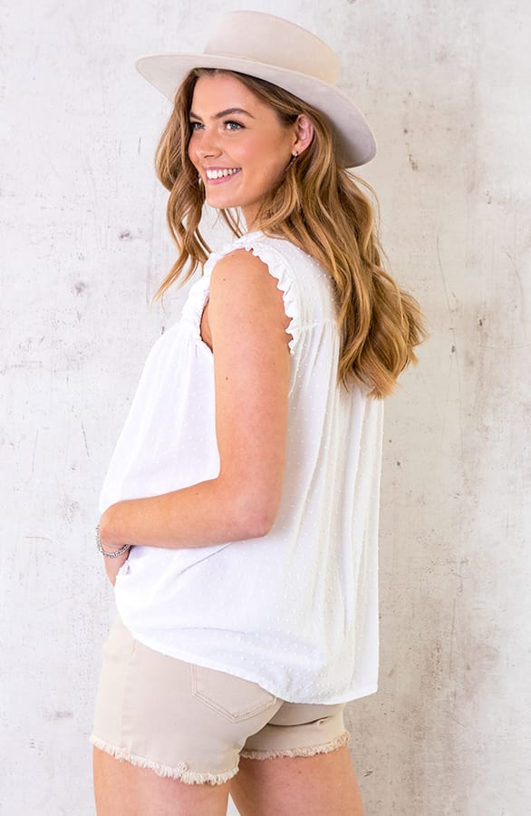 Embroidery Blouse Oversized Ecru – shoparchief, foto 4