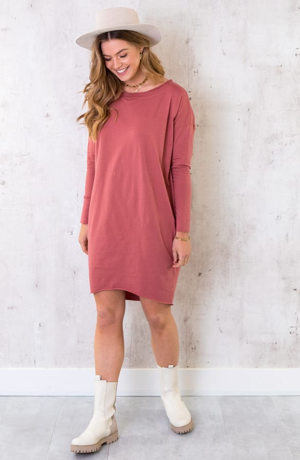 Oversized Comfy Tuniek Dust Koraal – shoparchief, foto 1