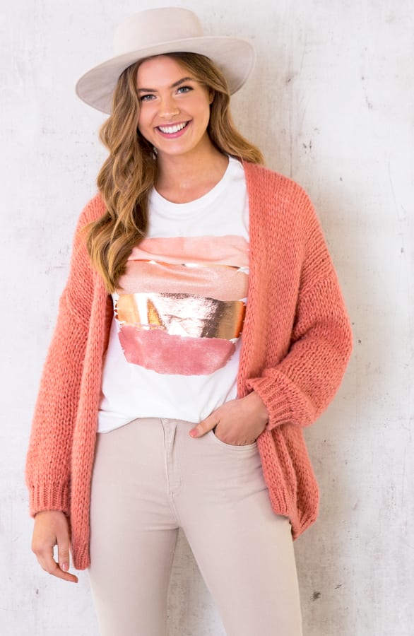 Oversized Knitted Vest Dust – shoparchief, foto 4