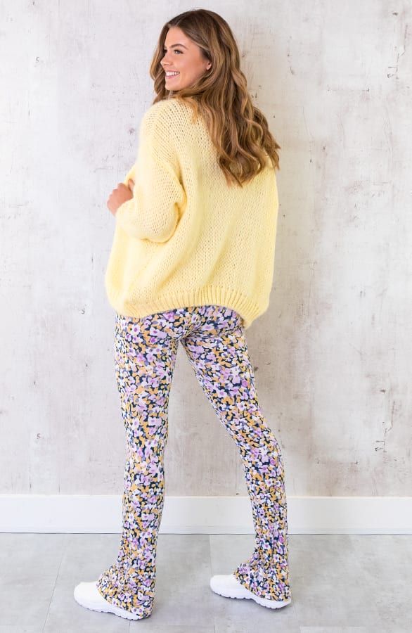 Flared Broek Print Lila – shoparchief, foto 5