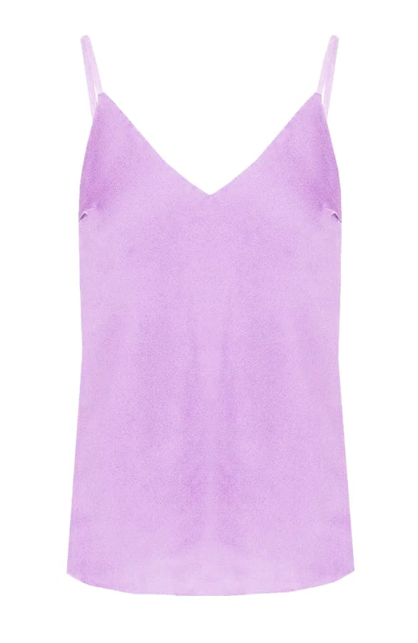 Silk Touch Spaghetti Top Lila – shoparchief, foto 1