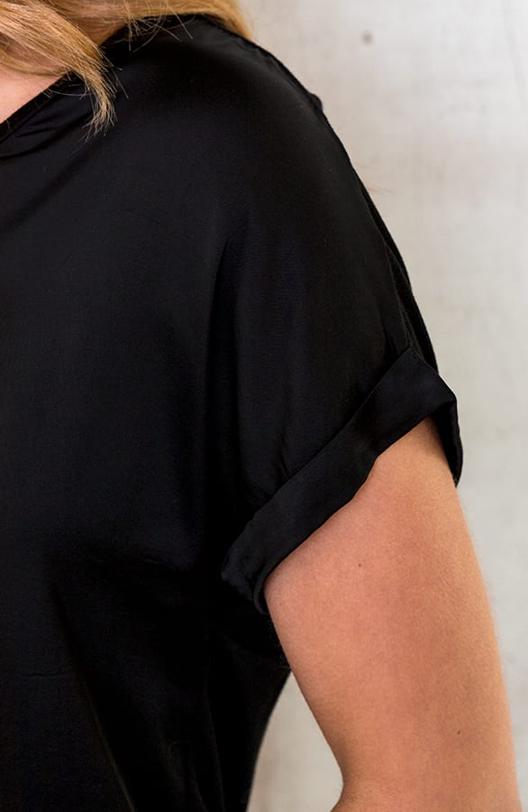 Silk Touch Top Zwart – shoparchief, foto 3