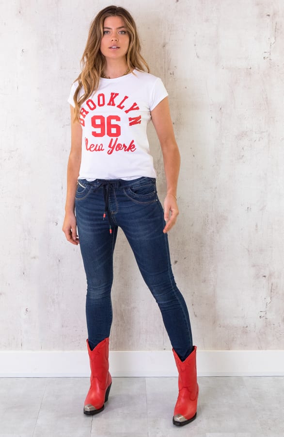 Brooklyn It Shirt Wit Rood – shoparchief, foto 6