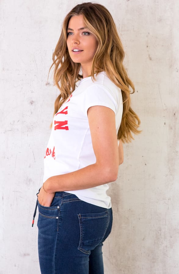 Brooklyn It Shirt Wit Rood – shoparchief, foto 2