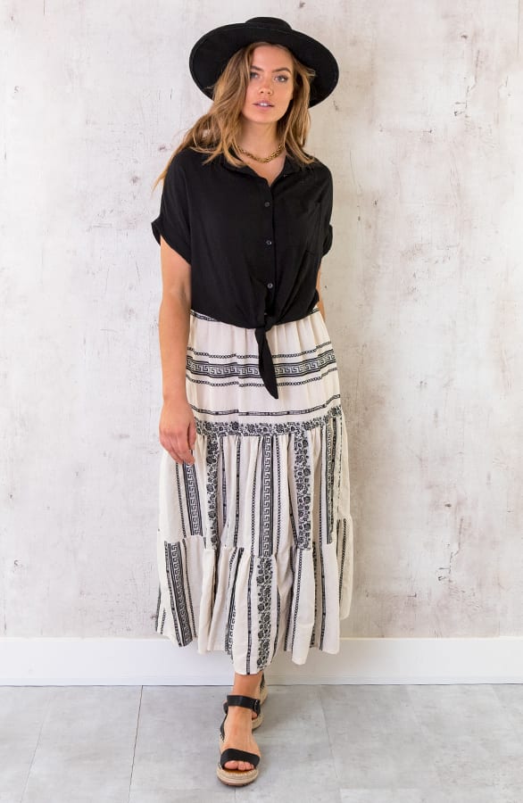 Kelim Maxi rok Zwart – shoparchief, foto 2