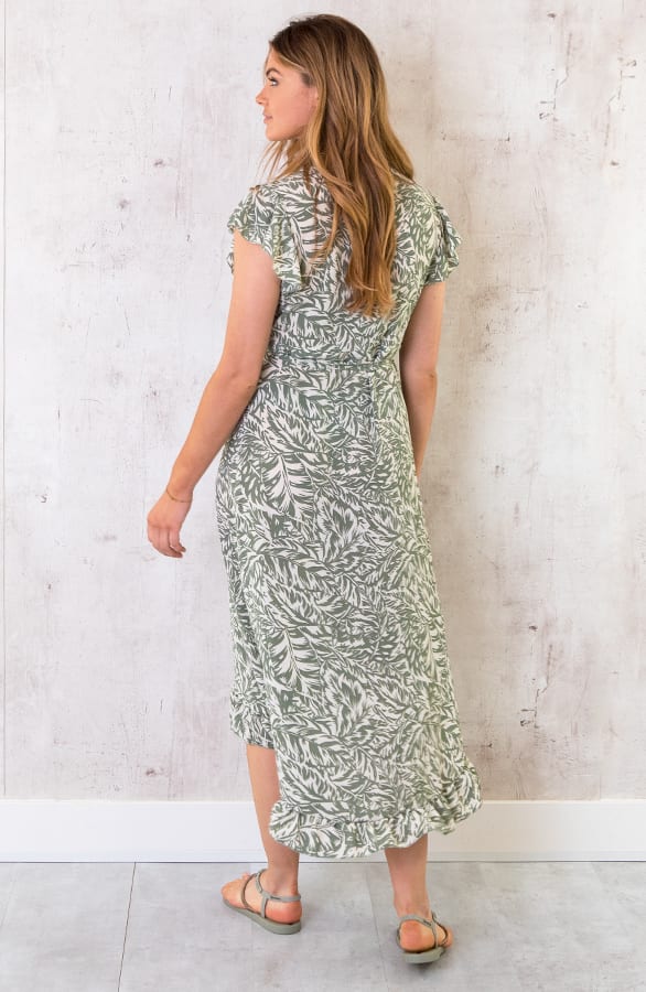 Leaves Jurk Midi Groen – shoparchief, foto 5