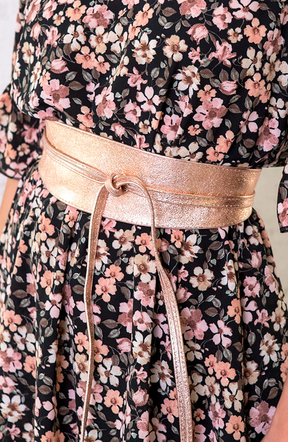 Leder Wickelgürtel Metallic Roségold, Shoparchiv, Foto 4