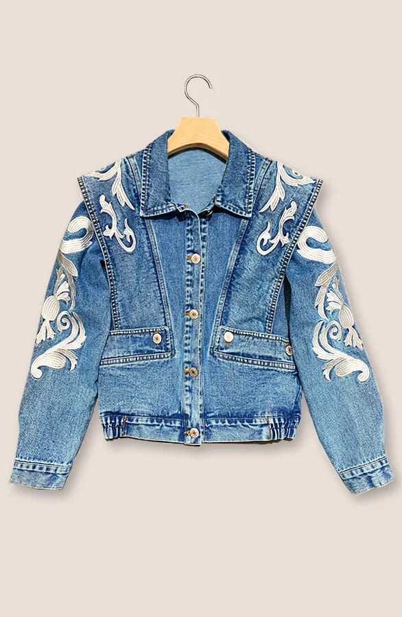 Limited Denim Jacket Embroidery – shoparchief, foto 10