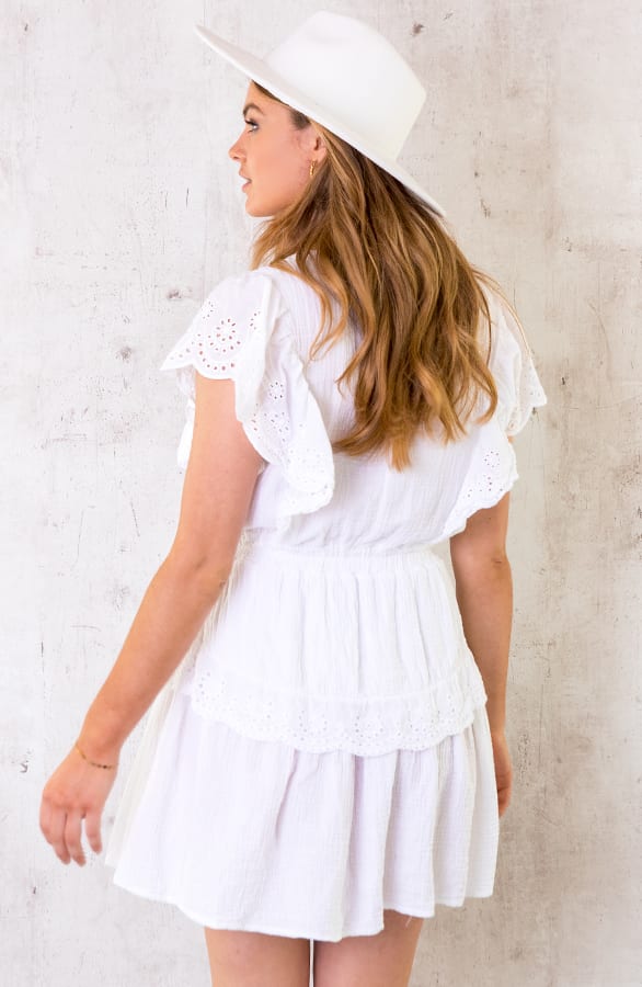 Marant Linnen Dress Wit – shoparchief, foto 3