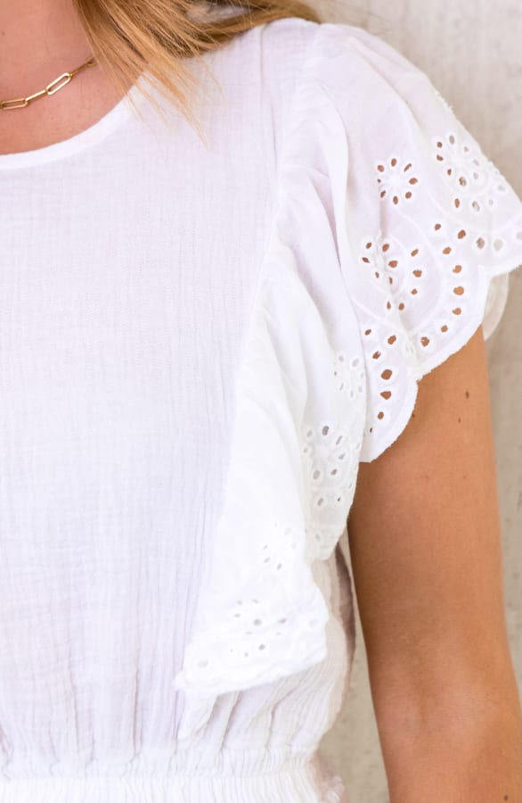 Marant Linnen Dress Wit – shoparchief, foto 4