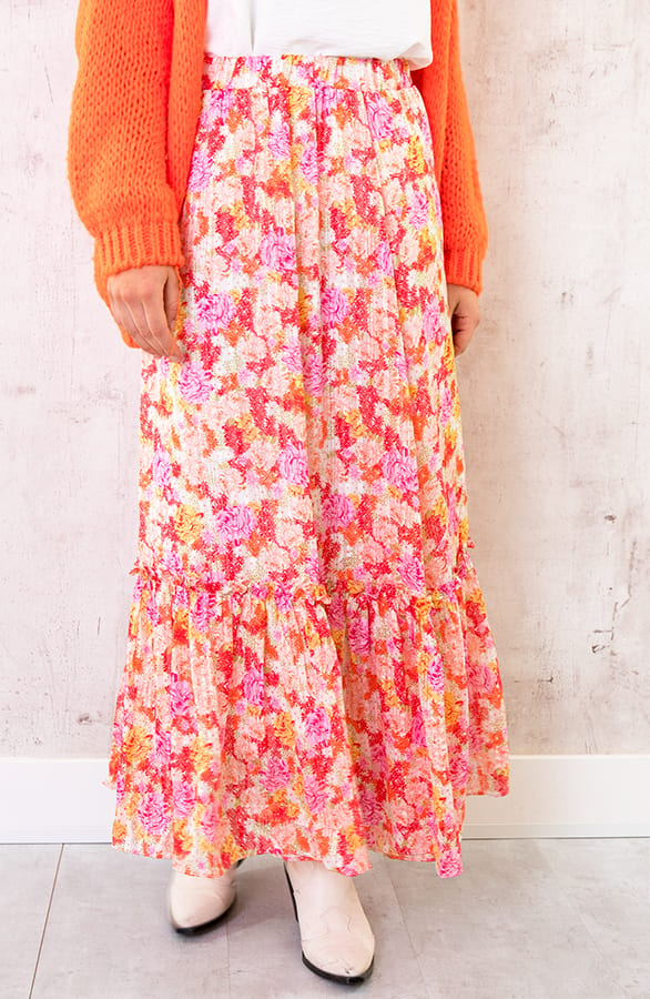 Maxi Rok Floral Fuchsia – shoparchief, foto 1
