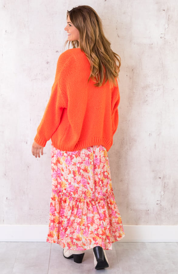 Maxi Rok Floral Fuchsia – shoparchief, foto 5
