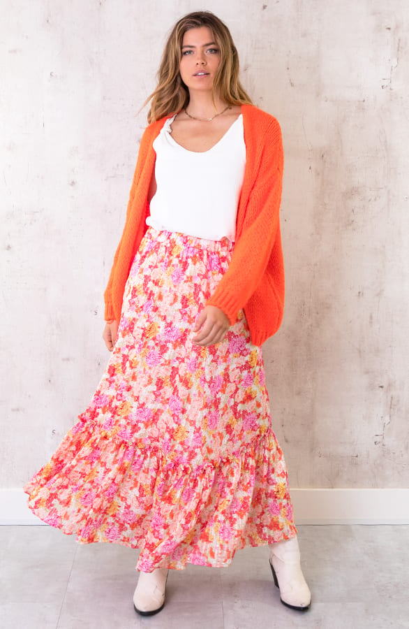 Maxi Rok Floral Fuchsia – shoparchief, foto 2