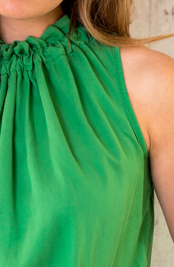 Mouwloze Strik Top Groen – shoparchief, foto 4
