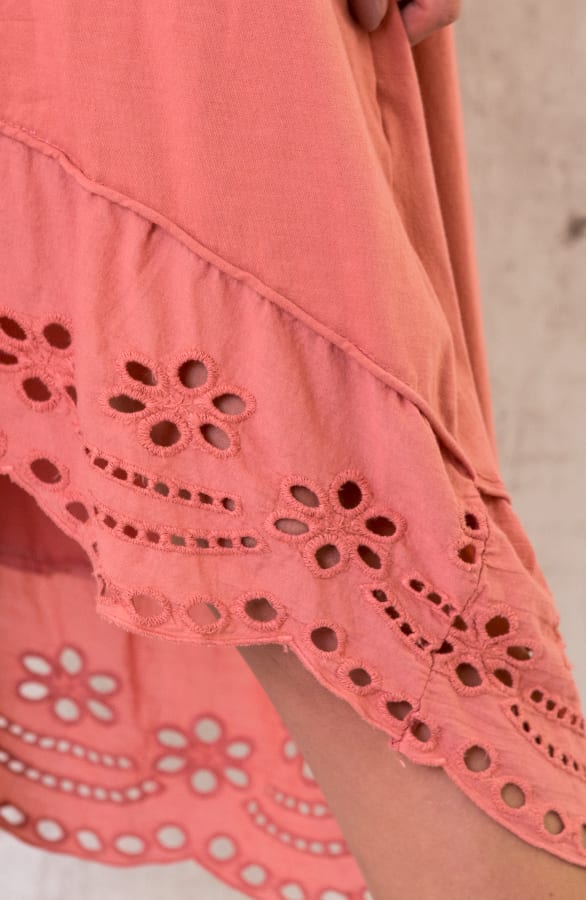 Oversized Katoenen Embroidery Jurk Dust – shoparchief, foto 5