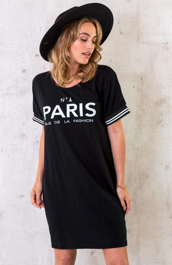 Oversized Tuniek Paris Zwart – shoparchief, foto 9