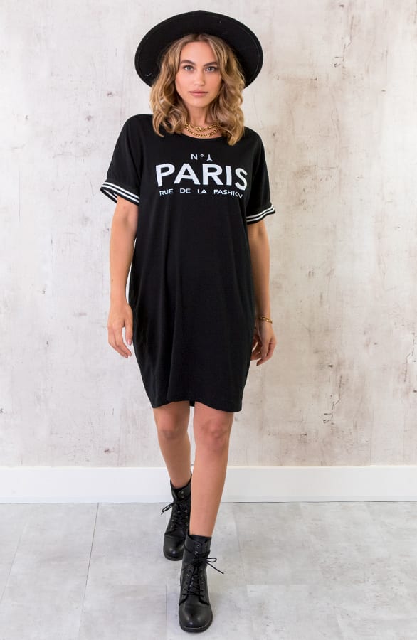 Oversized Tuniek Paris Zwart – shoparchief, foto 10