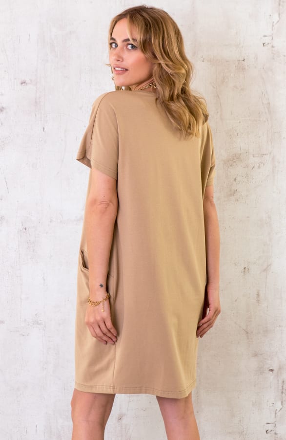 Pocket Tuniek Dames Camel – shoparchief, foto 4